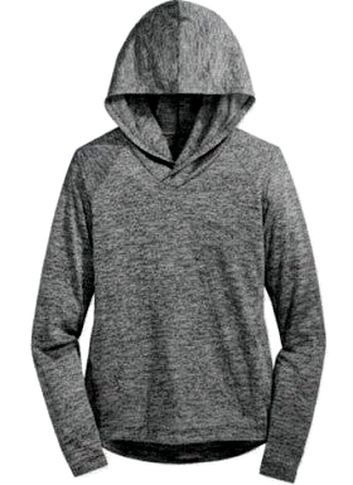 Ideology Girls Heathered Pullover Hood Noir L