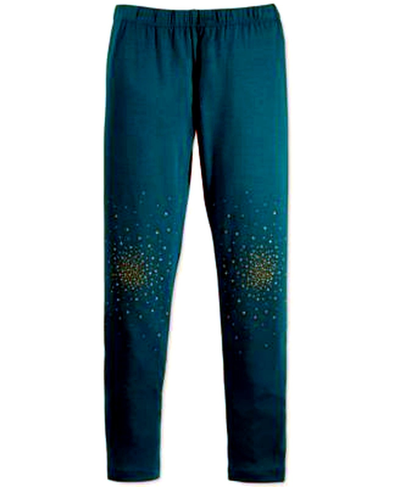 Epic Threads Girls Glitter Burst Leggings Ocean Depths S
