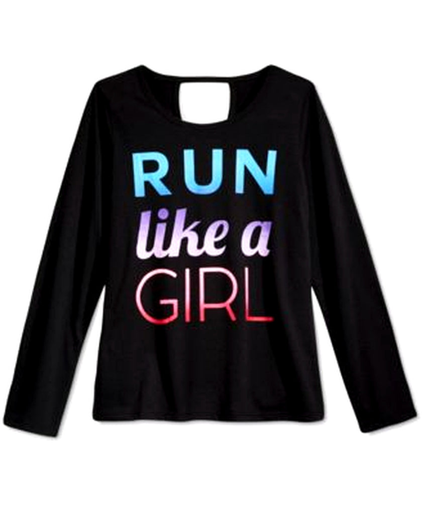 Ideology Girls Graphic-Print T-Shirt Noir - enhanced marketplace main image