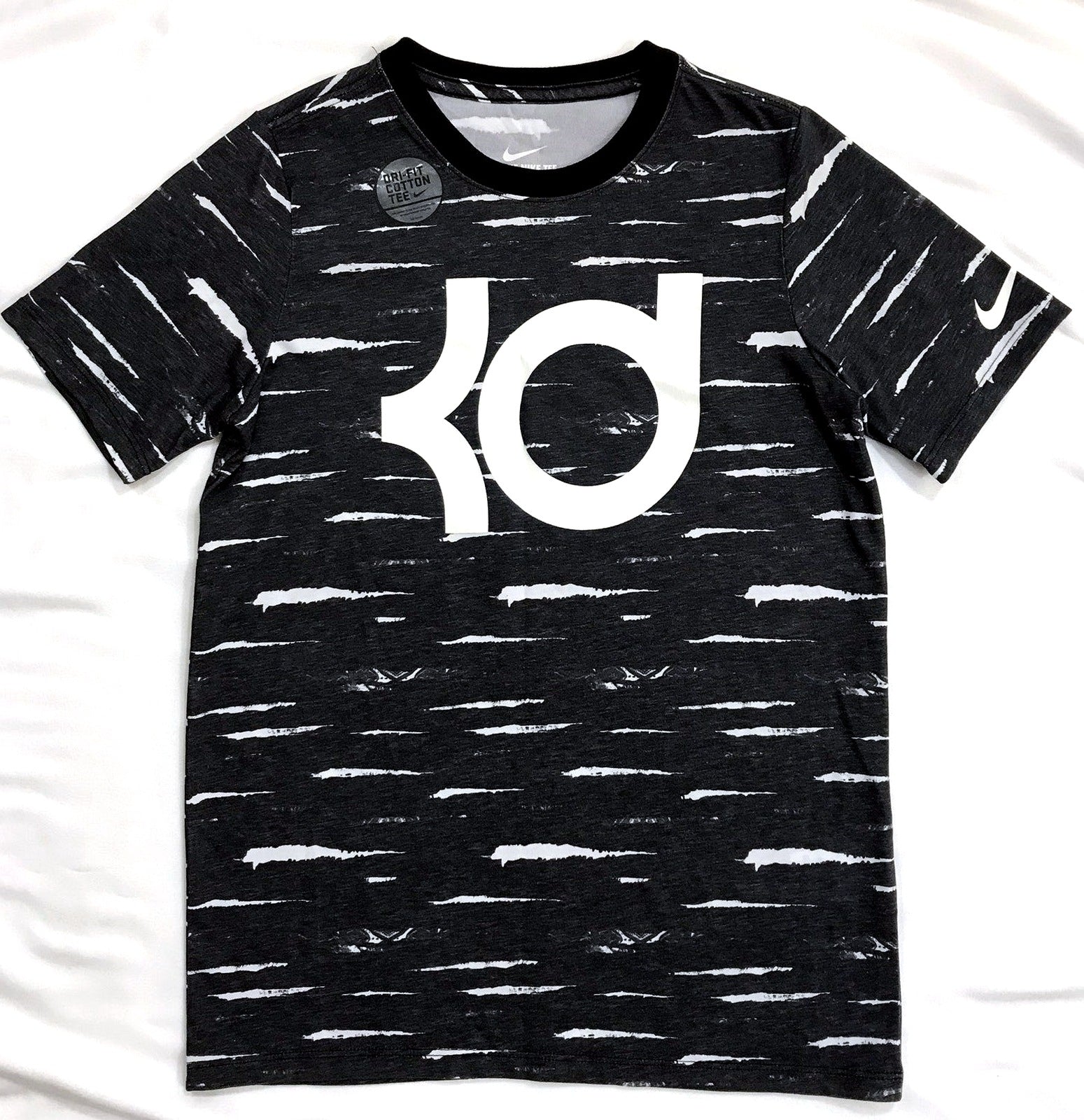 Nike Kevin Durant Graphic-Print DRI-FiT  Cotton Tee Gray