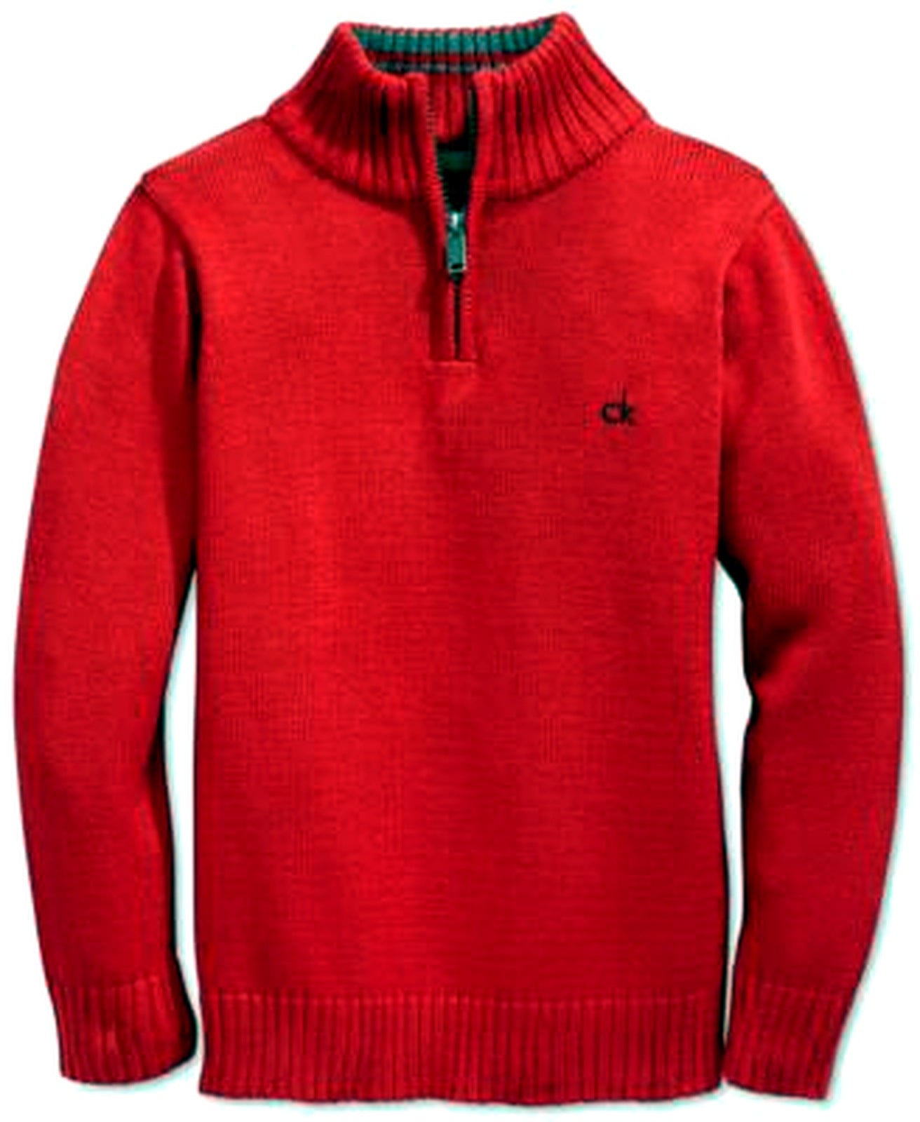 Calvin Klein Jeans Little Boys Scalar Solid Half RED