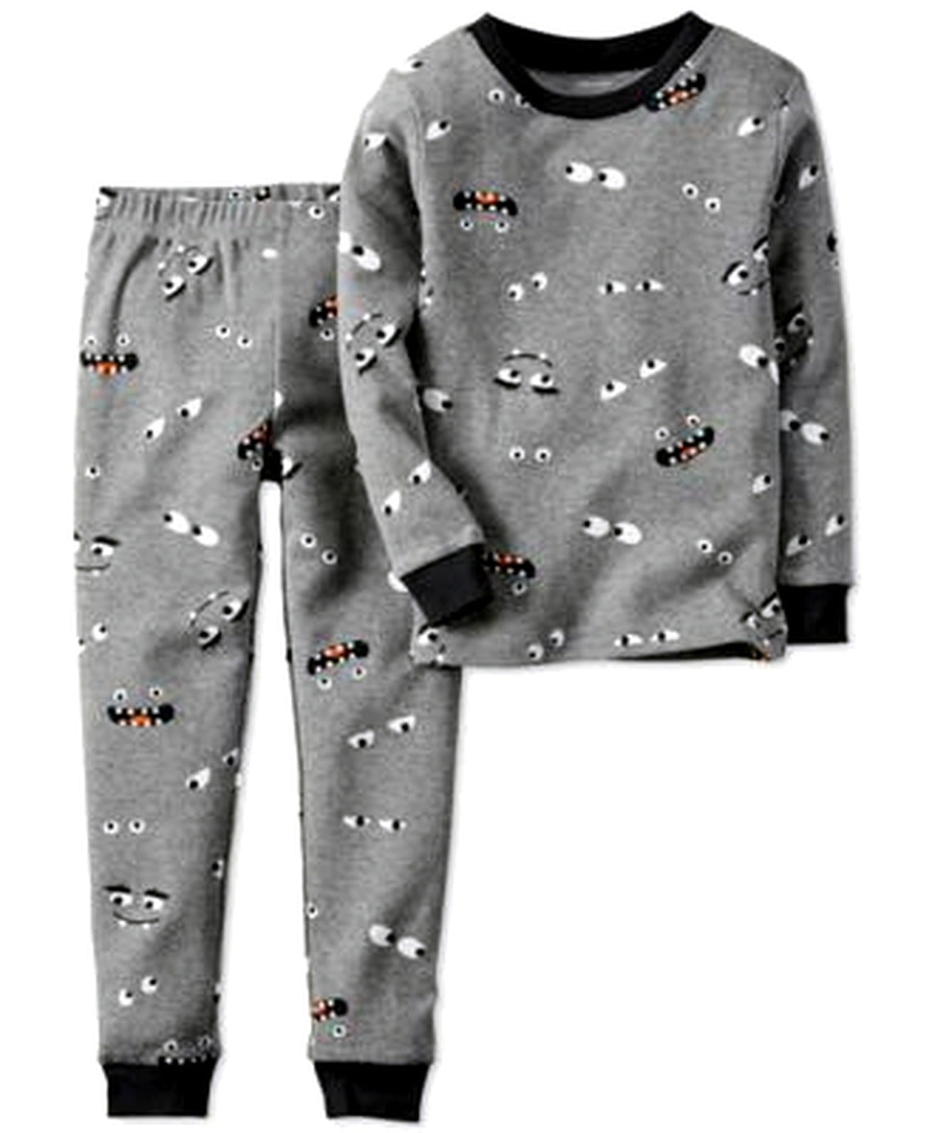 Carters Baby Boys 2-Pc. Eyeballs Paja Black 18 months