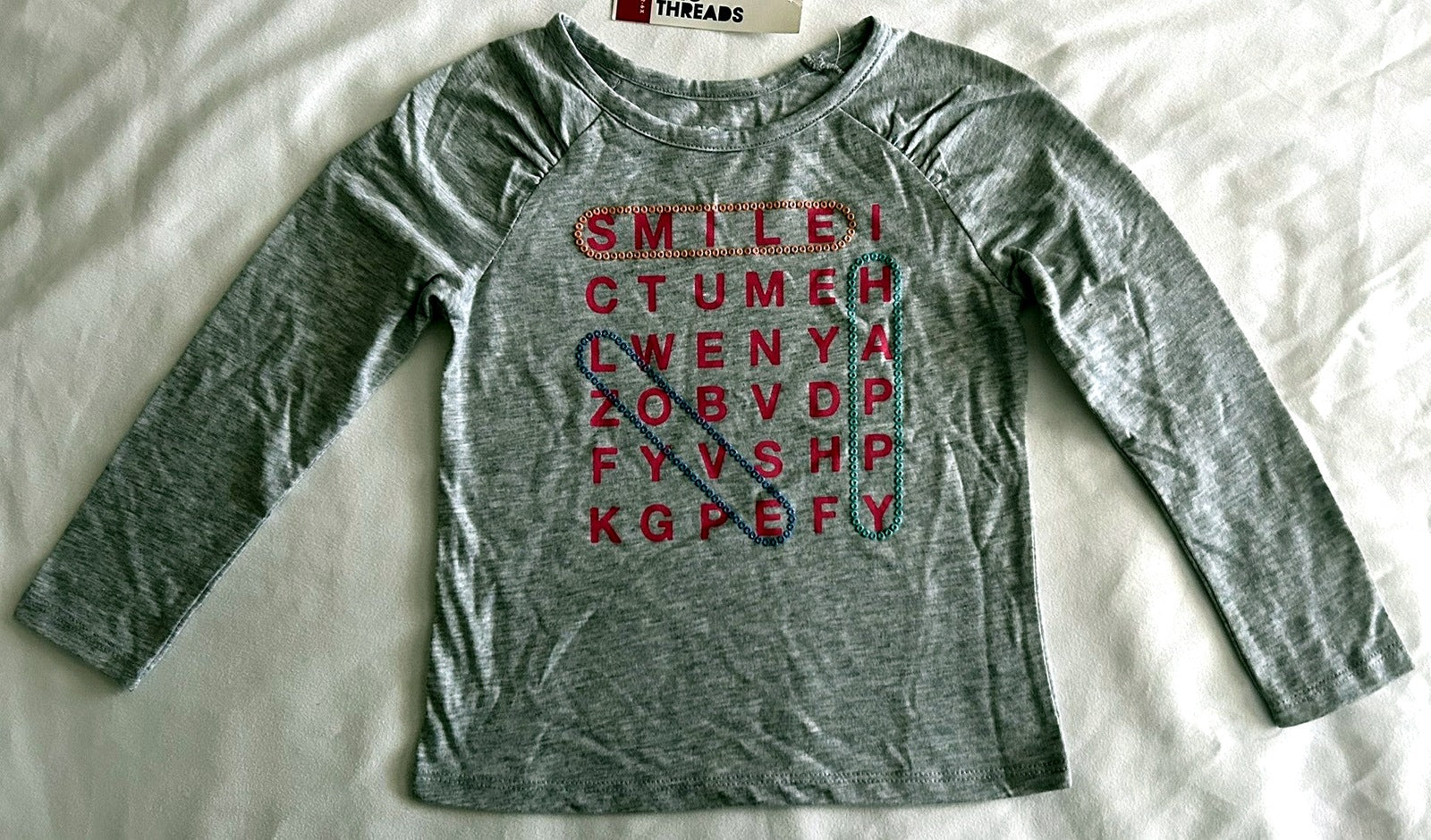 Epic Threads Graphic-Print Long-Sleeve T-Shirt Grey Heather 3T