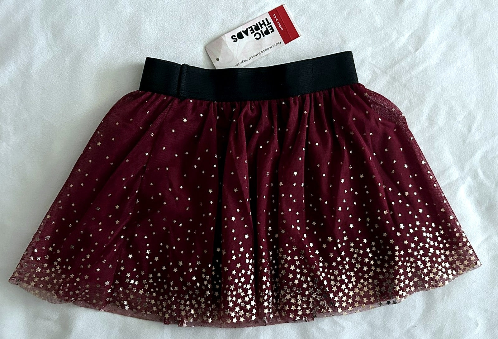Epic Threads Little Girls Star Tulle Skirt Rhododendron 3T