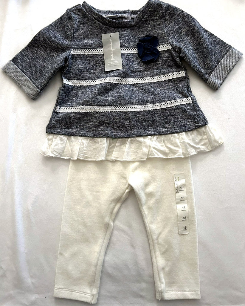 First Impressions 2-Pc. Marled Tunic Leggings Shark Eye 18 months - enhanced marketplace main image