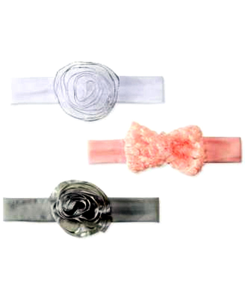 First Impressions Baby Girls 3-Pack Headbands - enhanced marketplace main image