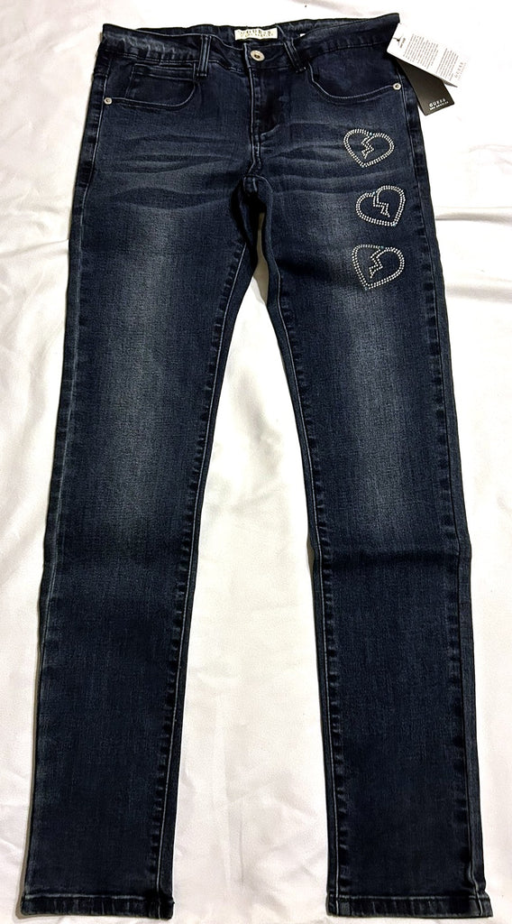 GUESS Embellished Heart Skinny Jeans Blue 14 - enhanced marketplace main image