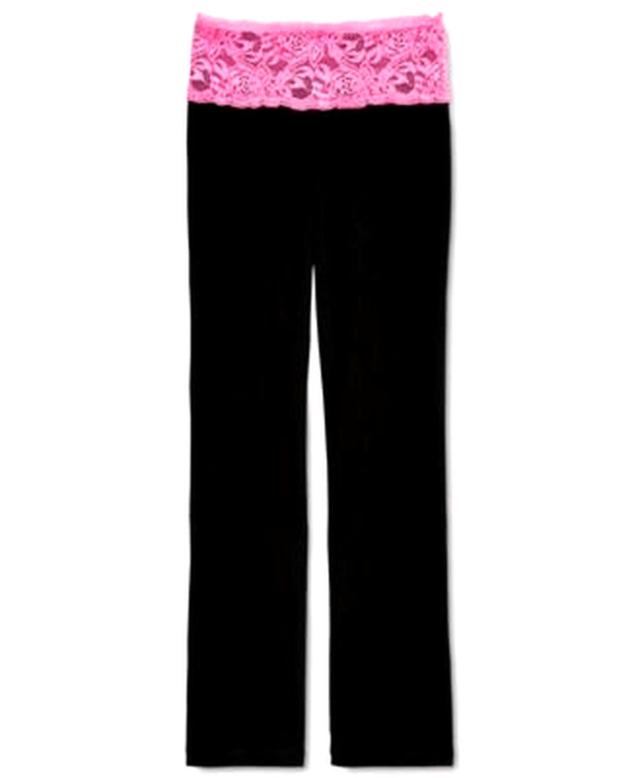 Ideology Girls Lace Yoga Leggings Pink Hustle