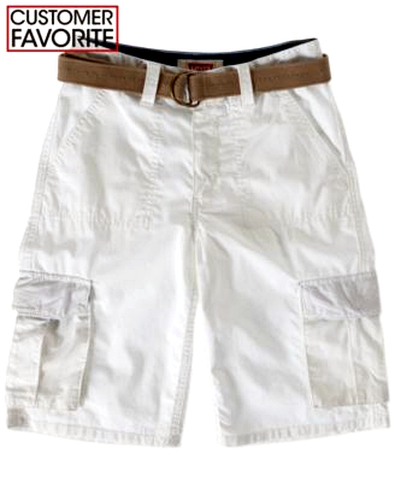 Levi's Little Boys Ripstop Cargo Shorts White 7