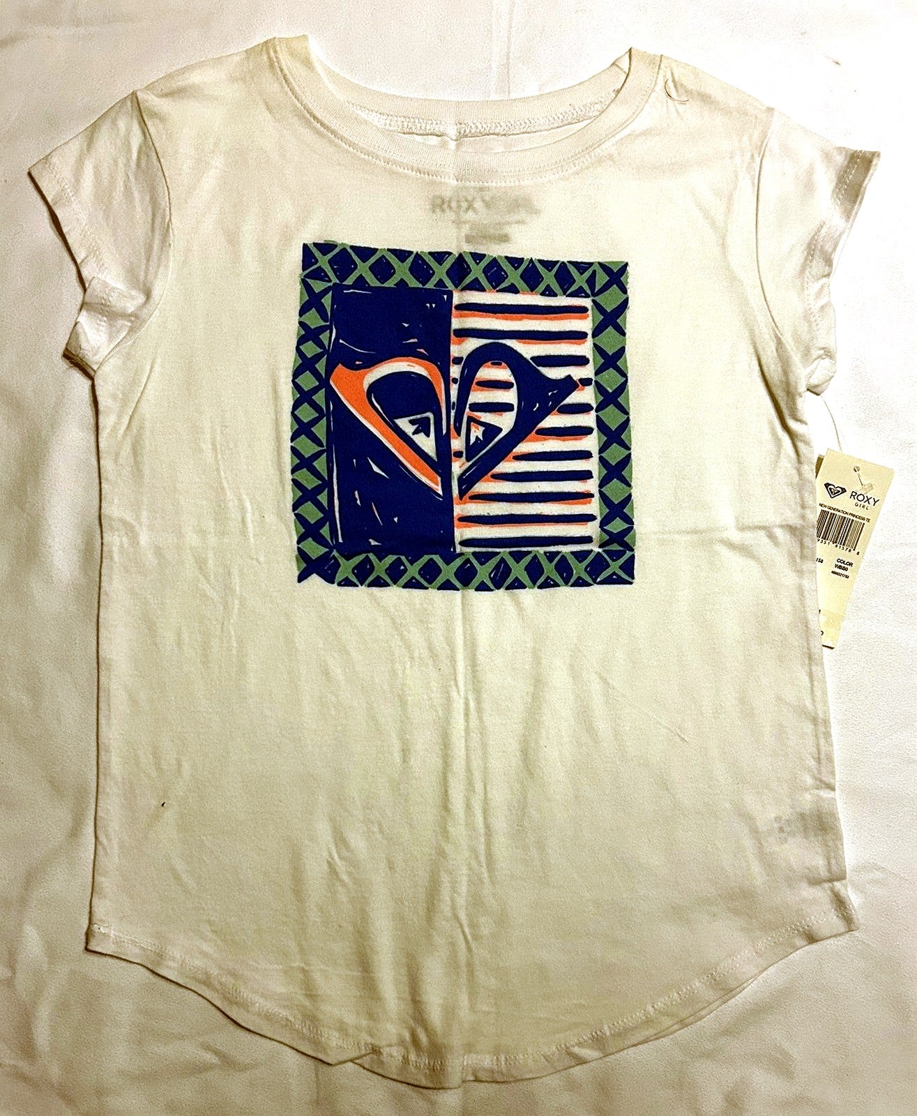 ROXY/QUIKSILVER NEW GENERATION Graphic-Print T-Shirt White 10M