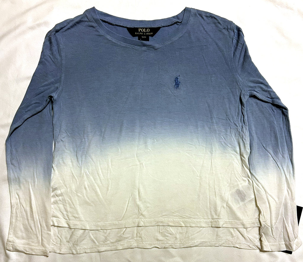Ralph Lauren Long-Sleeve Ombre Shirt, Big BlueWhite S - enhanced marketplace main image