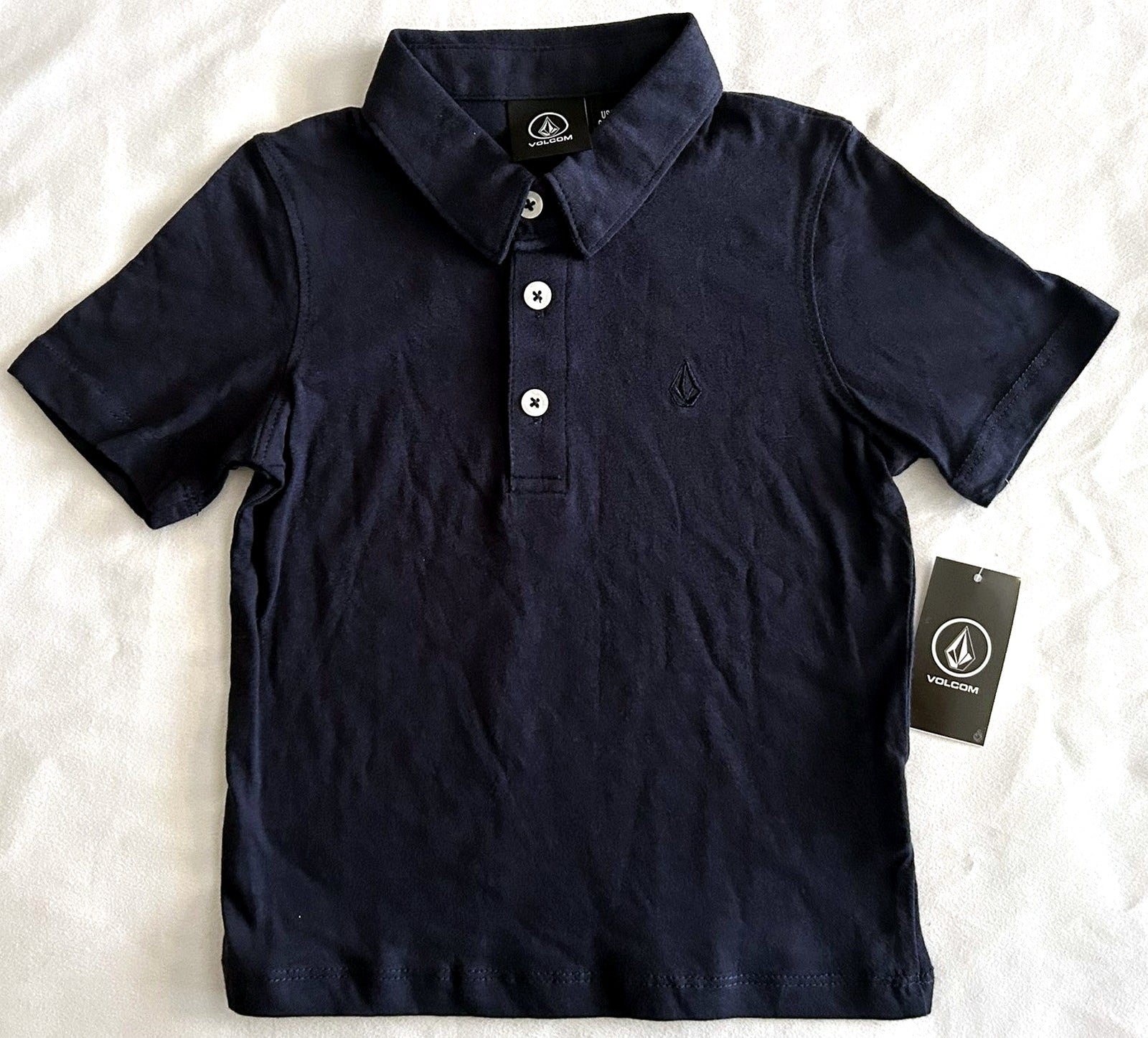 Volcom Little Boys Wowzer Polo Navy 2T