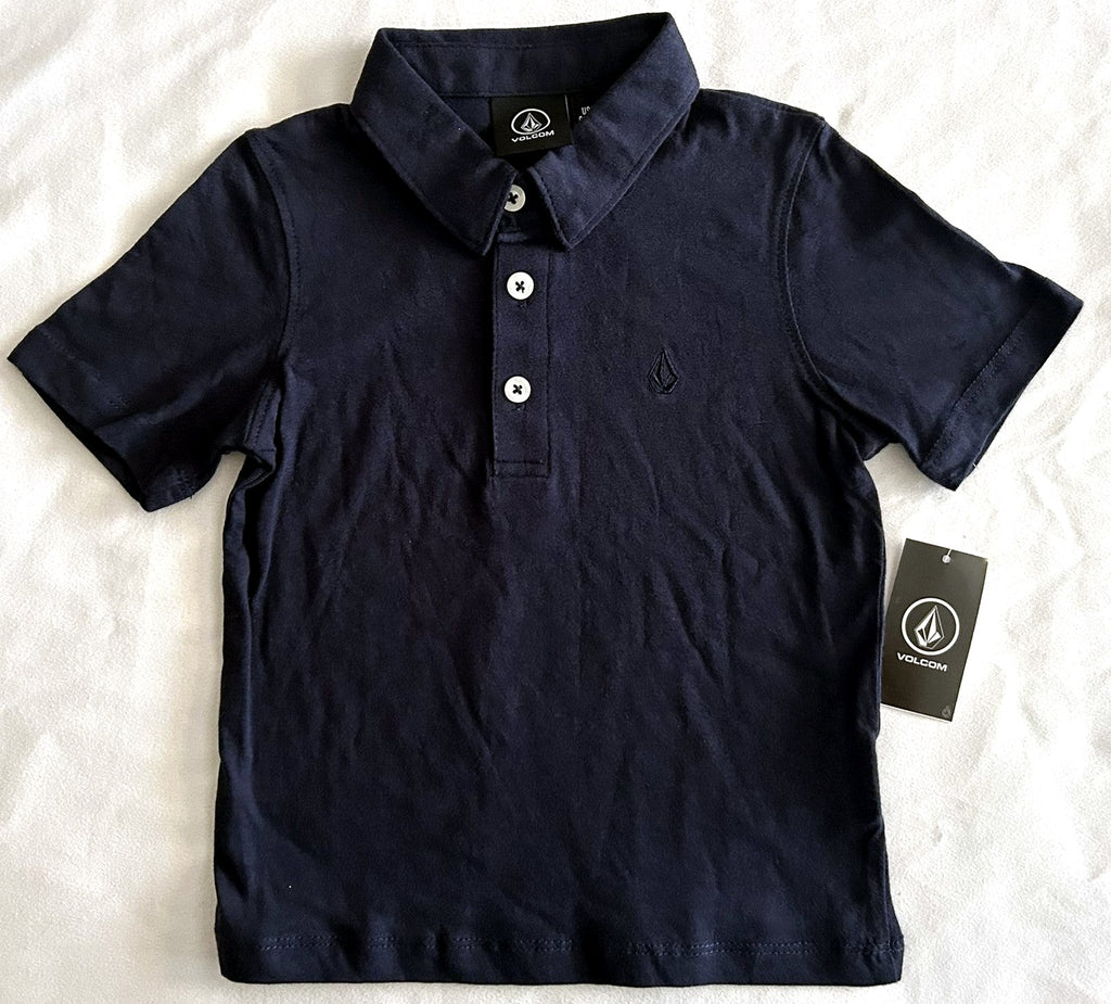 Volcom Little Boys Wowzer Polo Navy 2T - enhanced marketplace main image