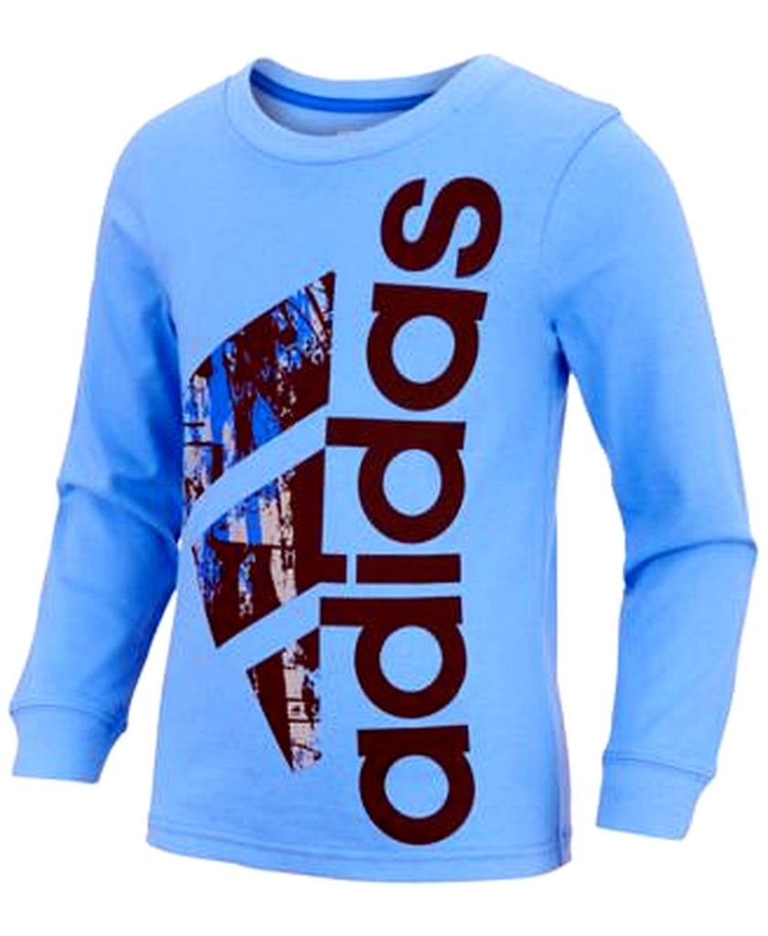 adidas Graphic-Print T-Shirt, Toddler Bright Blue - enhanced marketplace main image