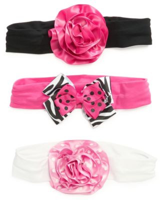 First Impressions Baby Girls 3-Pack Headbands