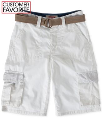 Levi's Little Boys Ripstop Cargo Shorts White 7