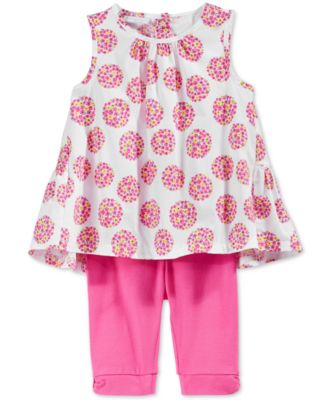 First Impressions Baby Girls 2-Piece Flower