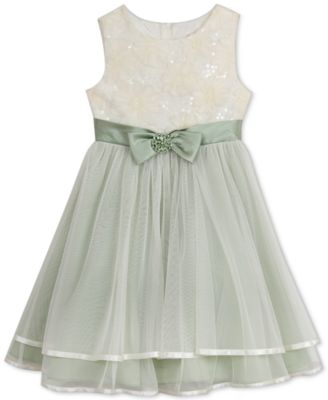 Rare Editions Little Girls Sage Green Balle