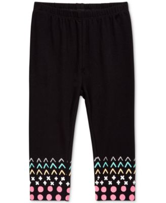First Impressions Baby Girls Mixed-Print-Hem Le Deep Black 18 months