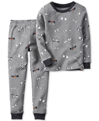 Carters Baby Boys 2-Pc. Eyeballs Paja Black 18 months