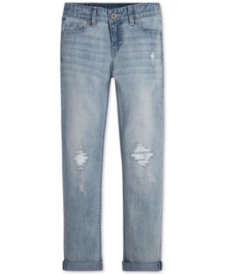 Levi's Destructed Boyfriend Jeans, Li Weathered Indigo with Destruct 6