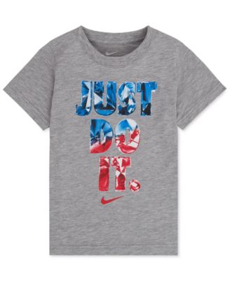 Nike Little Boys Graphic-Print T-S Heather Reflex 3T