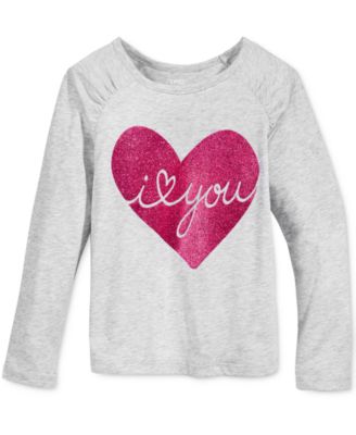 Epic Threads Little Girls Graphic-Print  T-Shirt  Grey Heather 5