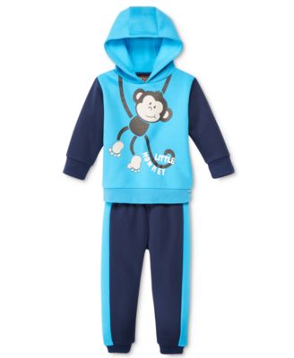 Nannette Baby Boys 2-Pc. Colorblocked Blue 12 months