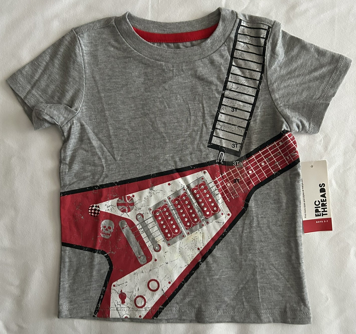 Epic Threads Little Boys Graphic-Print T-S Light Grey Heather 3
