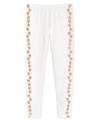 Epic Threads Little Girls Star-Stripe Legg Holiday Ivory 6X