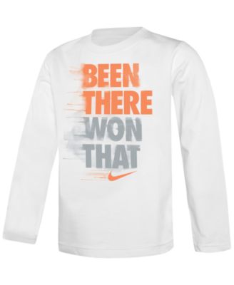 Nike Little Boys Been There Won That Graphic-Print T-S White 2T