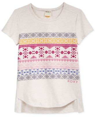 Roxy Alpine Graphic-Print T-Shirt, Metro Heather XS