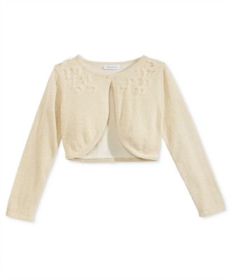 Bonnie Jean Bow-Trim Metallic-Flyaway Card