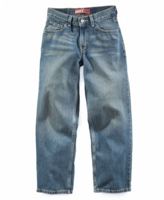 Levi's Boys 550 Husky Relaxed Fit Dark Crosshatch 12 Husky