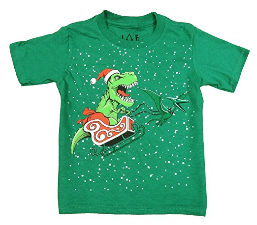 Jem dinosaurs Santa Graphic-Print T-Shirt, Toddler Green