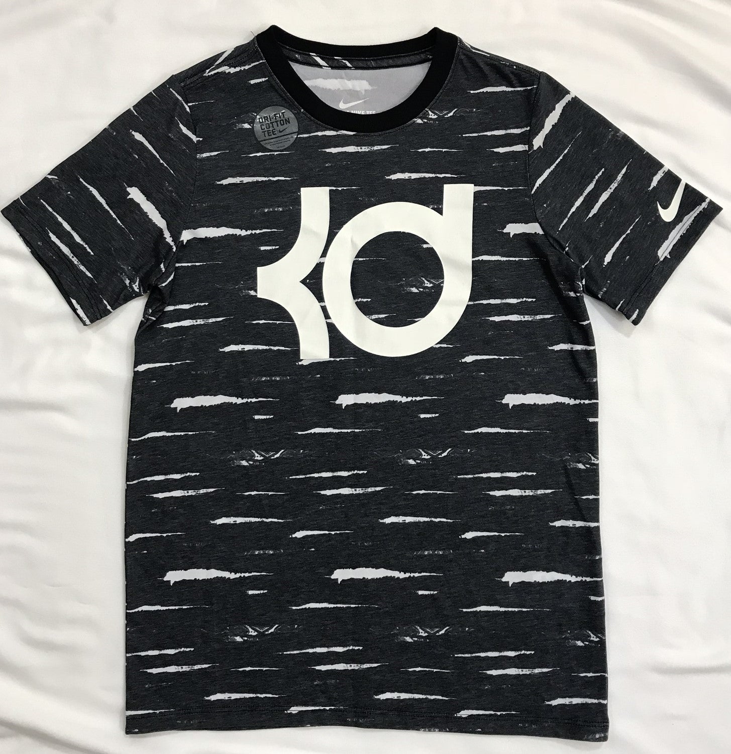 Nike Kevin Durant Graphic-Print DRI-FiT  Cotton Tee Gray
