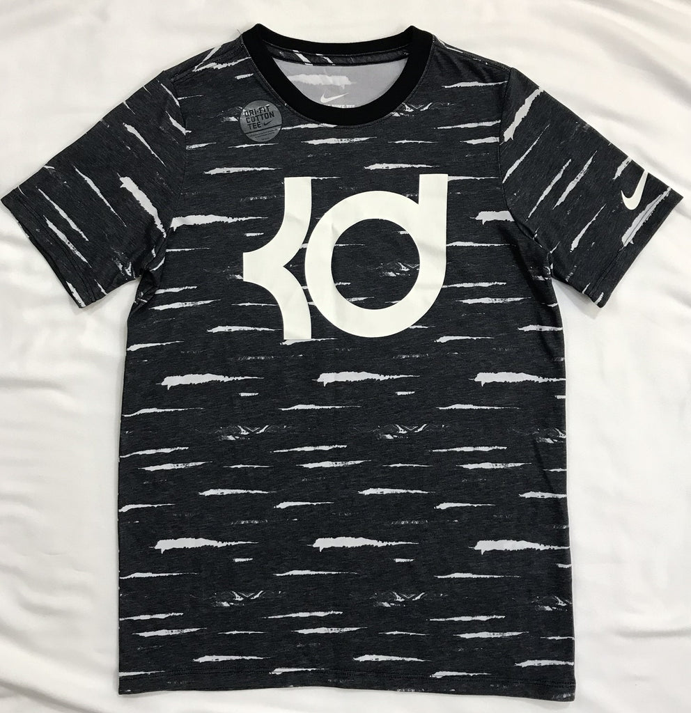 Nike Kevin Durant Graphic-Print DRI-FiT  Cotton Tee Gray