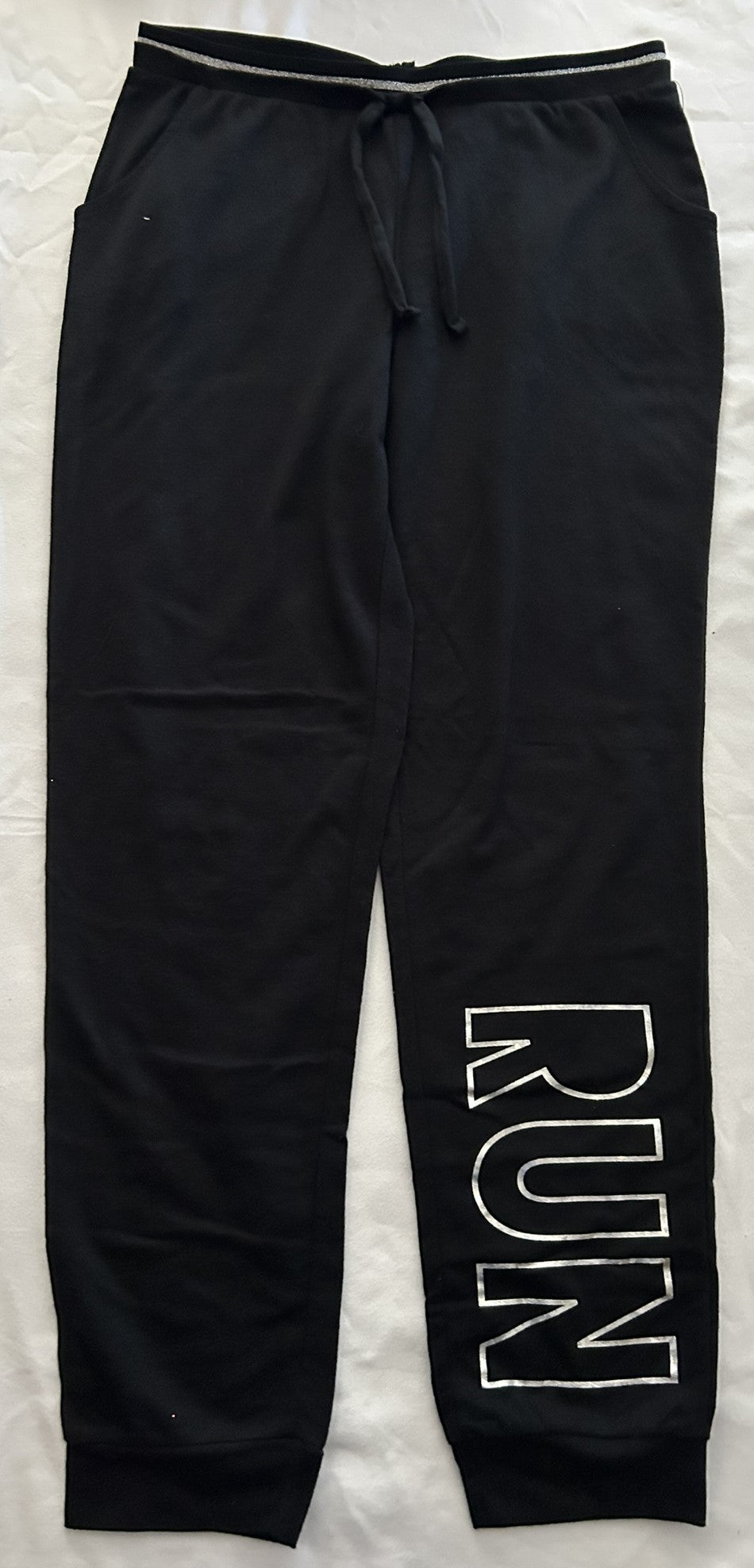 Ideology Run Sweatpants, Big Girls BLACK XL 16