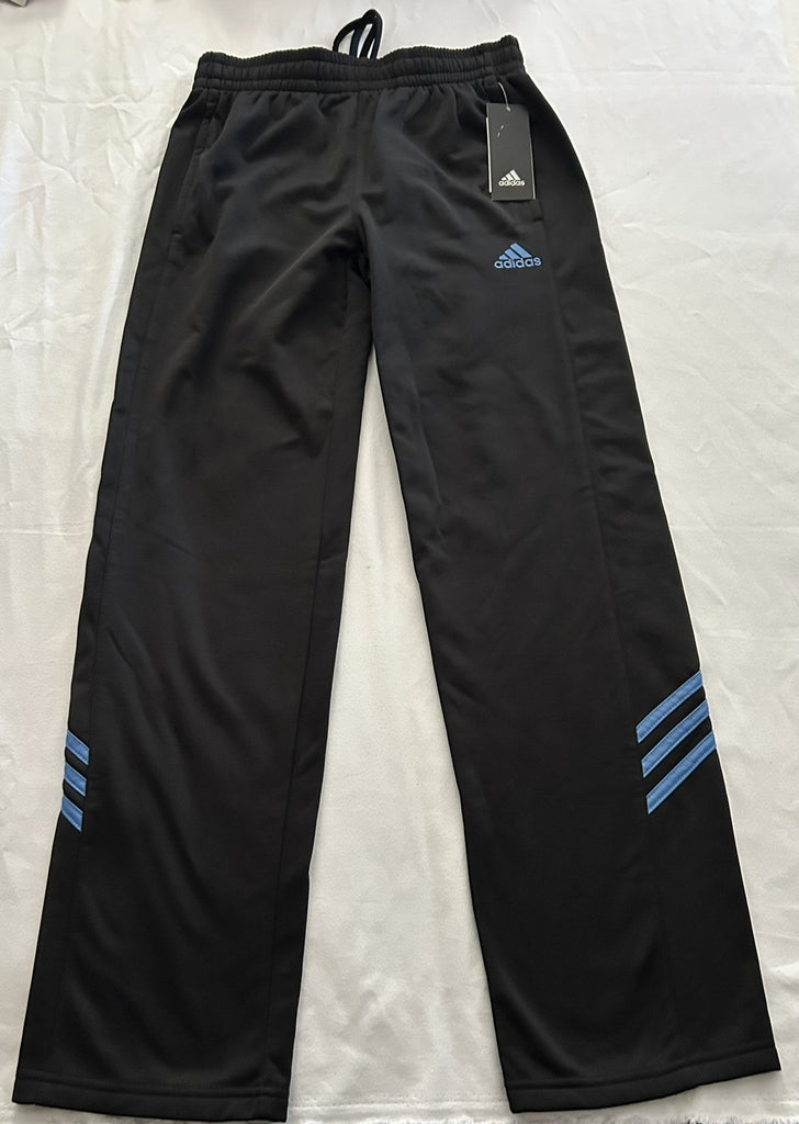 adidas Boys Black L (14/16) Athletic Pants Fleece Joggers