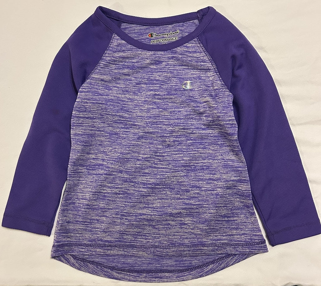 Champion Girls Space-Dye Mesh Raglan Electric Purple Space Dye S, XL