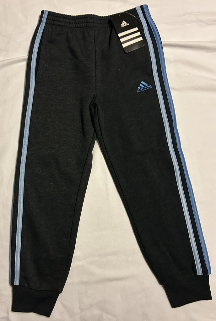 adidas Warm-Up Jogger Pants,  Toddler Black Heather Blue 6