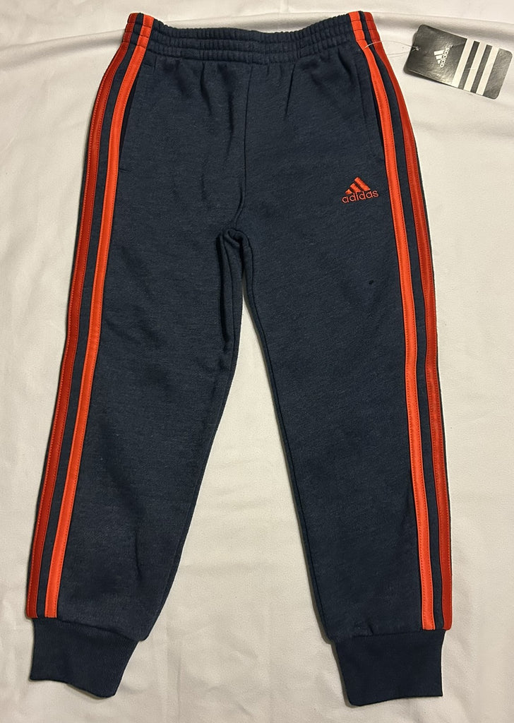 adidas Warm-Up Jogger Pants, Toddler Navy Heather Red 5