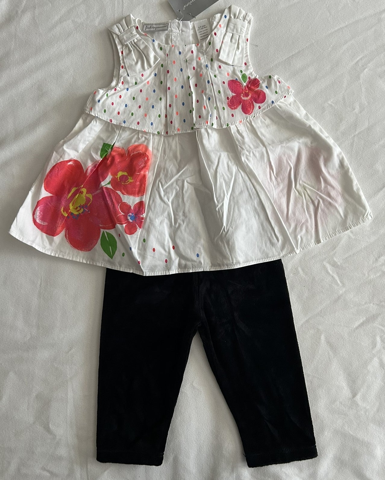 First Impressions Baby Girls 2-Pc. Floral Tunic Candy Fizz 6-9 months