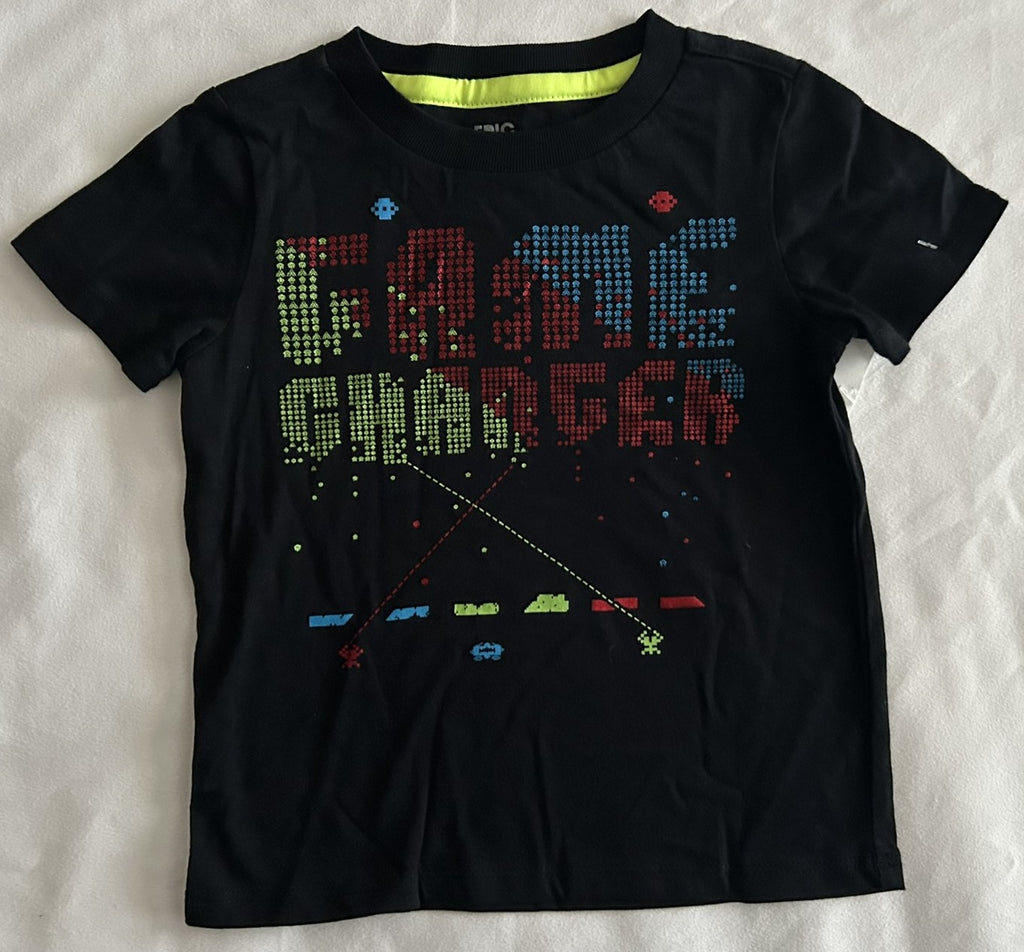 Epic Threads Little Boys Graphic-Print T-S Deep Black 2T