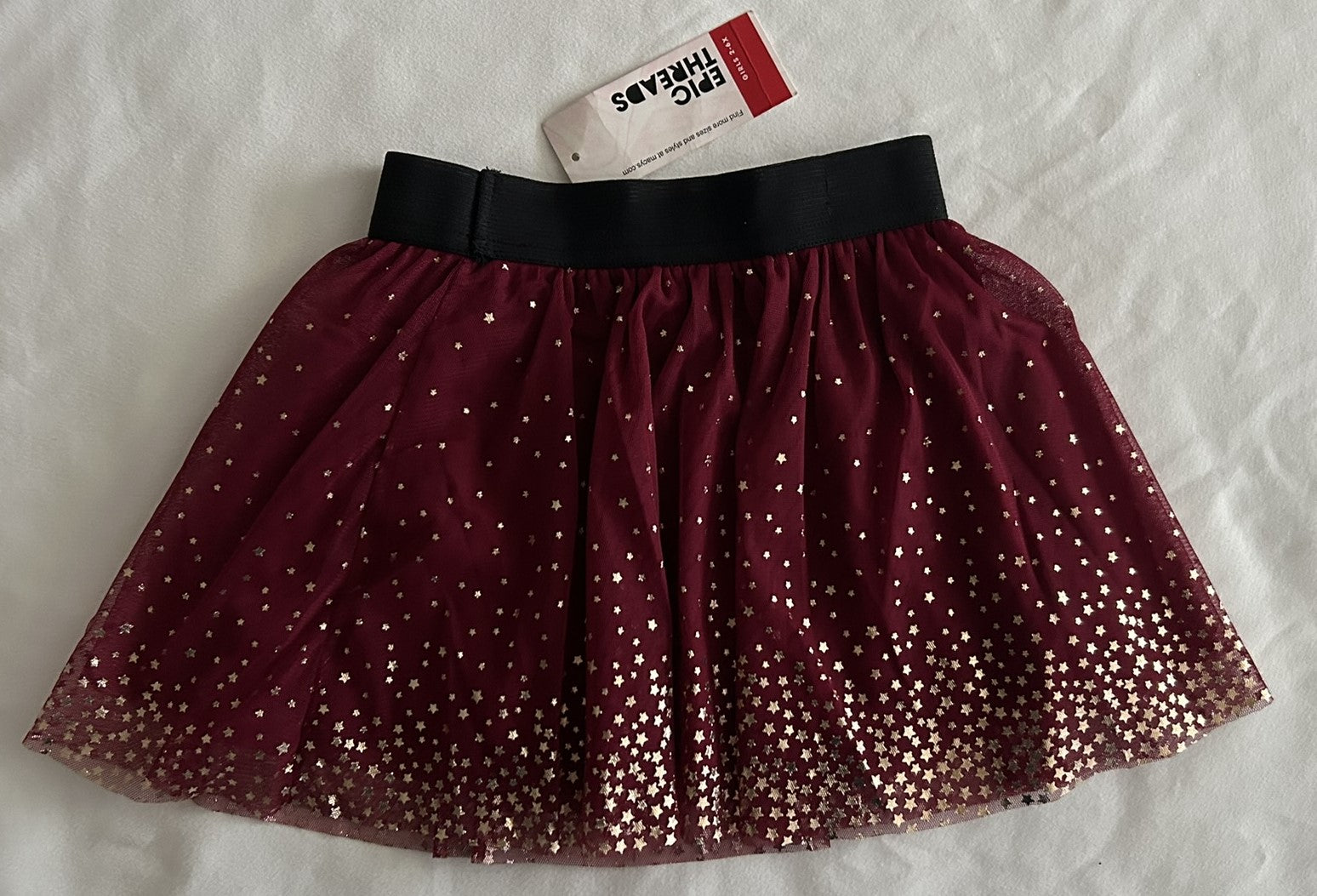 Epic Threads Little Girls Star Tulle Skirt Rhododendron 3T