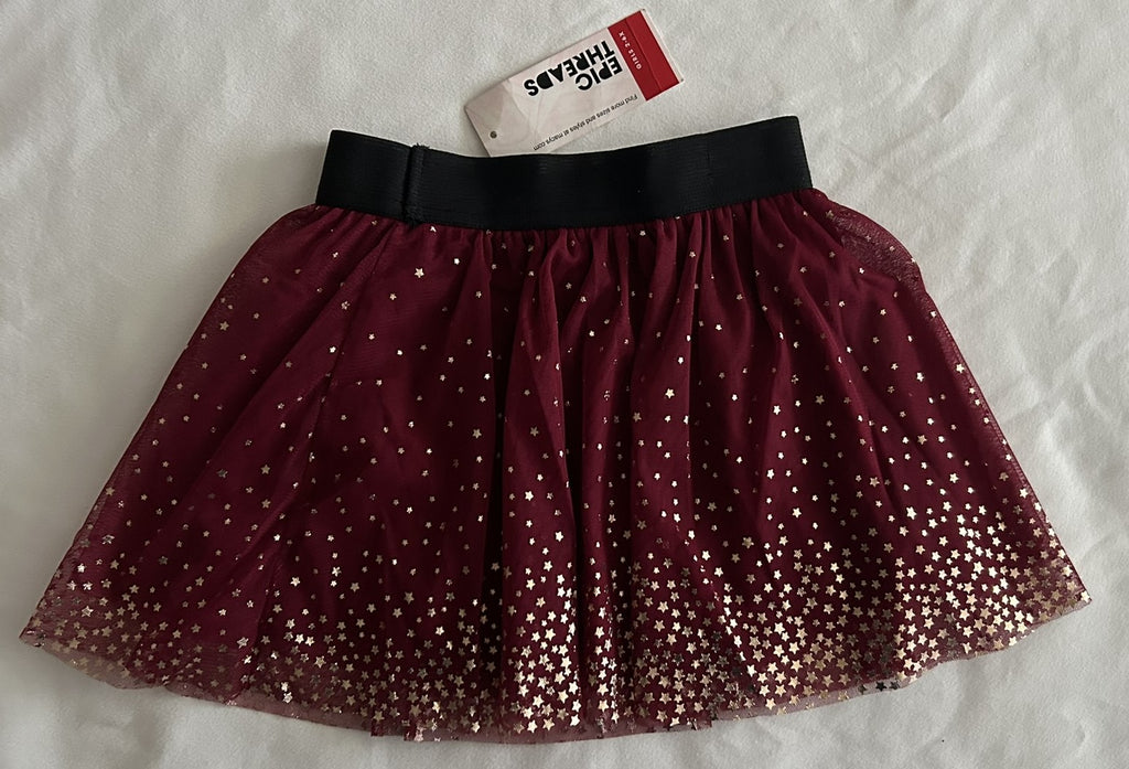 Epic Threads Little Girls Star Tulle Skirt Rhododendron 3T