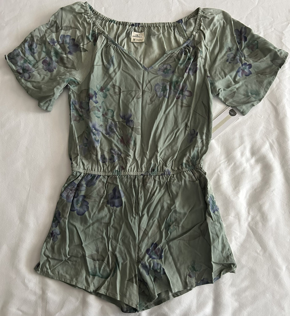 ONeill Courtney Romper, Big Girls 7- Balsamic Green M