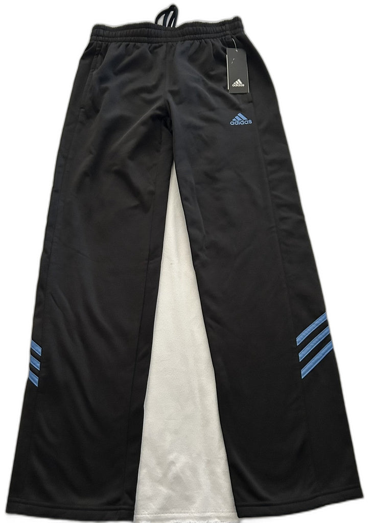 adidas Boys Black L (14/16) Athletic Pants Fleece Joggers