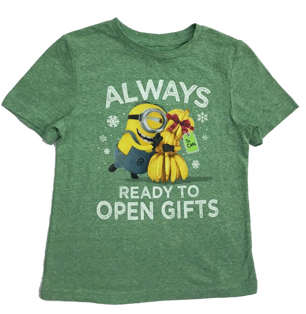 Universal Studios Minions Ready To Open Gifts, L Green 3T, 4T,5T