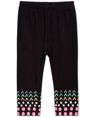First Impressions Baby Girls Mixed-Print-Hem Le Deep Black 18 months